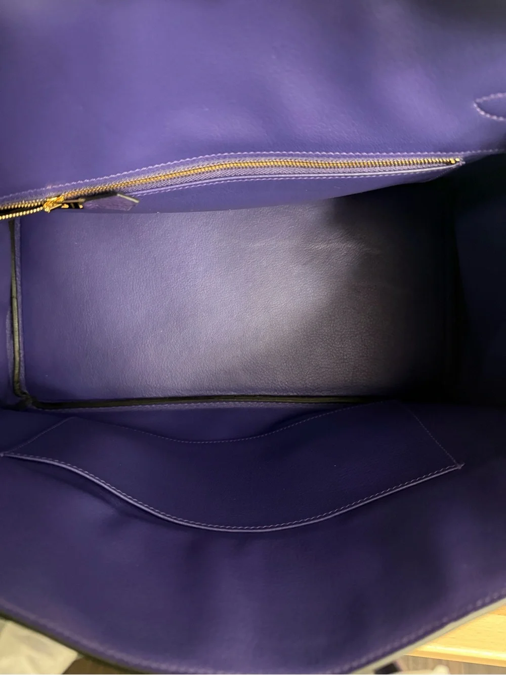 IMPORTED HANDMADE PLATED GHW IRIS CASSIS PURPLE 35 CM BIRKIN